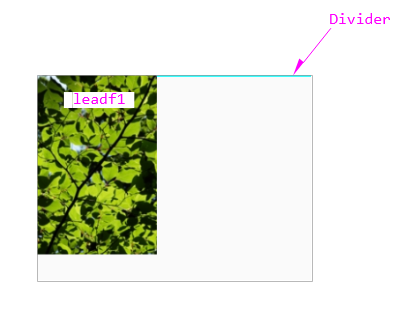 Dividerのサンプル（横の分割線）