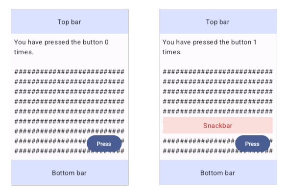 Scaffoldのサンプル