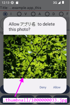 許可・拒否ダイアログ（images）