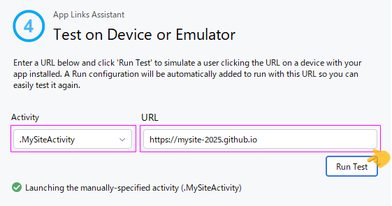 App Linksのテスト